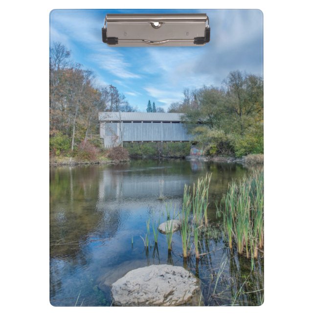 Milby Covered Bridge 2 Klemmbrett (Vorderseite)