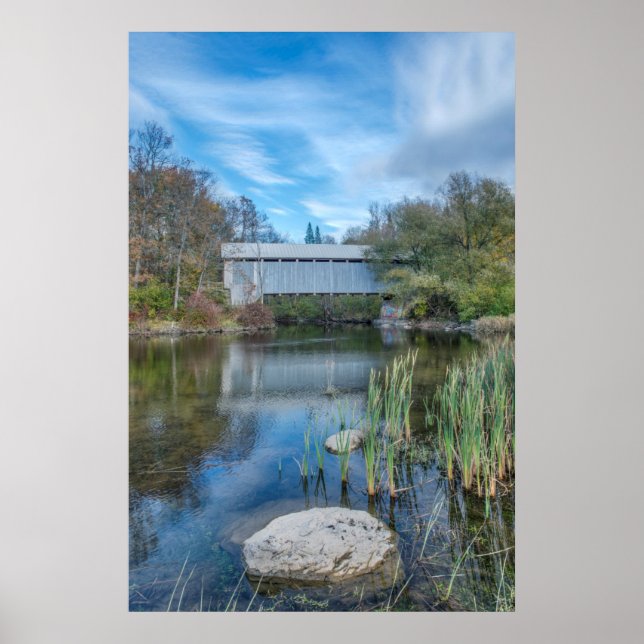 Milby Covered Bridge 2 Poster (Vorne)