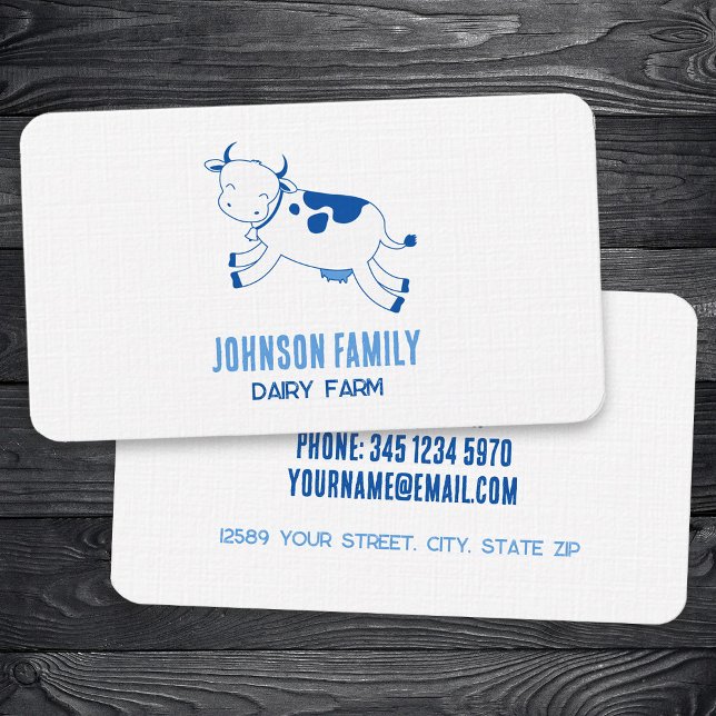 Milch aus Milchbetrieben Visitenkarte (Dairy Farm Milk Business Cards)