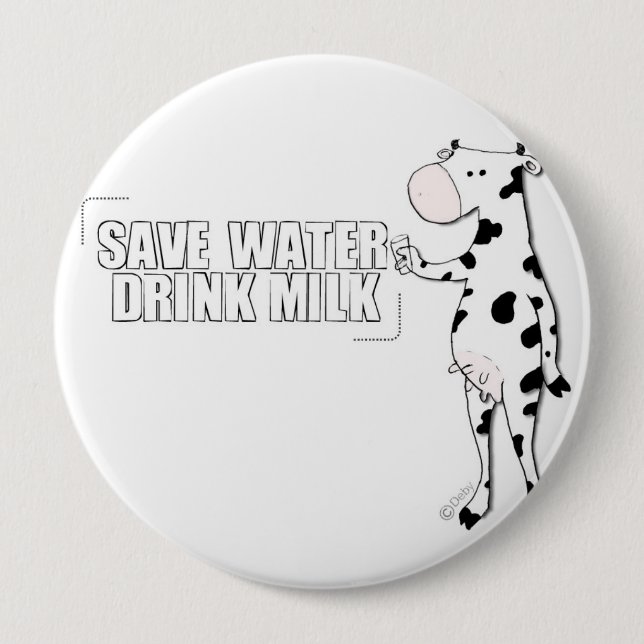 Milch Button (Vorderseite)