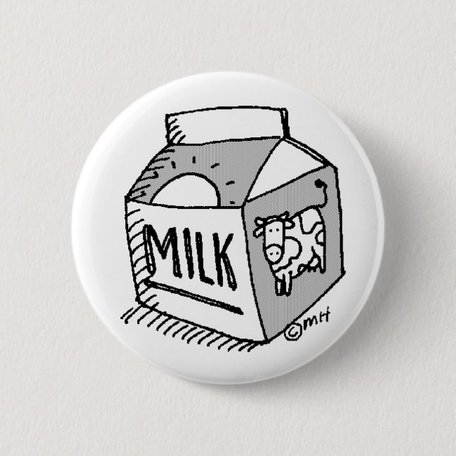Milch Button (Vorderseite)