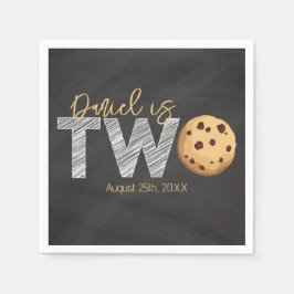 Milch & Cookies 2. Geburtstag Napkins - "Two Sweet Serviette