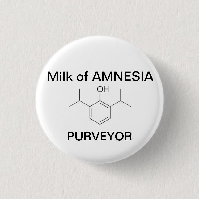 Milch der AMNESIE Button (Vorderseite)