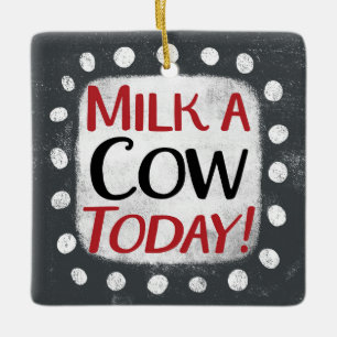 Milch eine Kuh heute Ornament