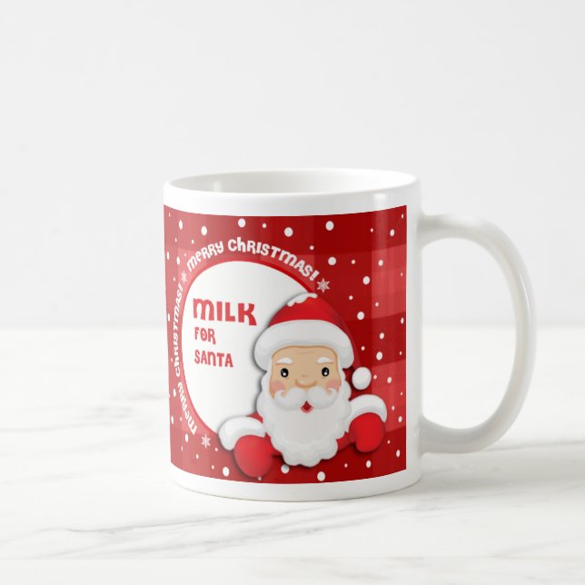 Milch für den Weihnachtsmann Weihnachtsgeschenk Tasse (Rechts)