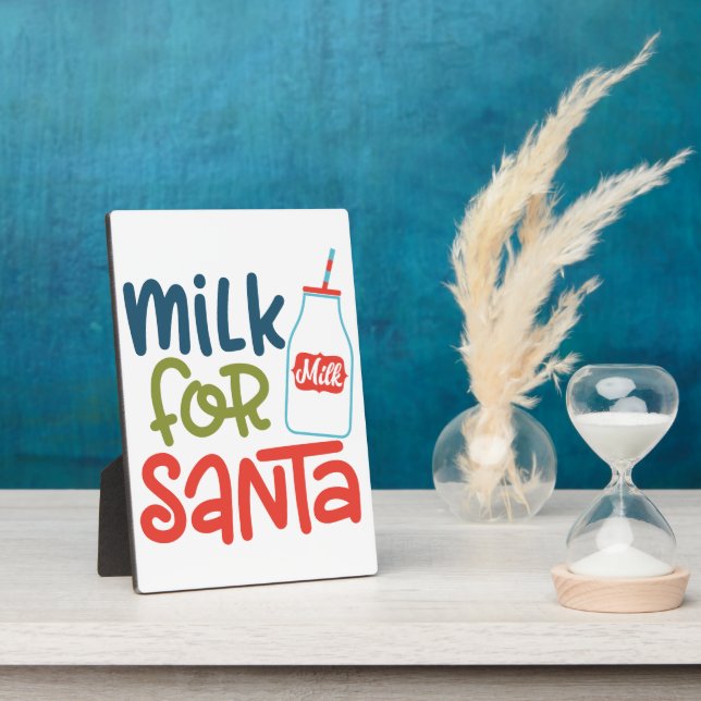 Milch für Santa Fotoplatte (Seite)