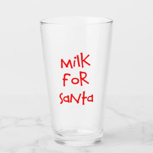 Milch für Santa Glass Glas