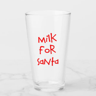 Milch für Santa Glass Glas