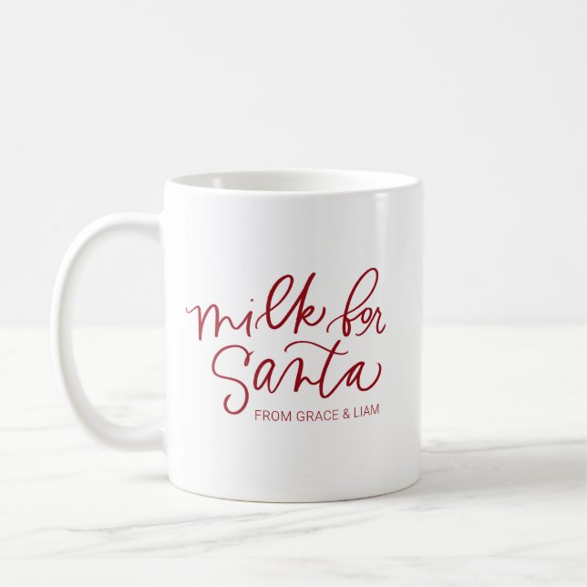 Milch für Santa Personalized Mug Kaffeetasse (Links)