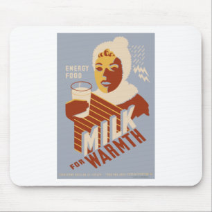 Milch für Wärme Mousepad