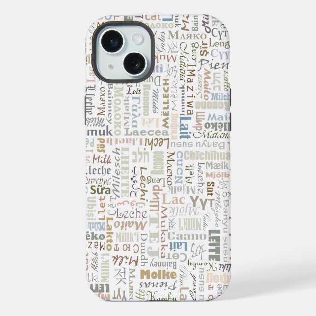Milch iPhone Hülle (Rückseite)