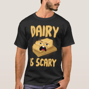 Milch ist Beängstigend Laktoseintoleranz Vegan T-Shirt