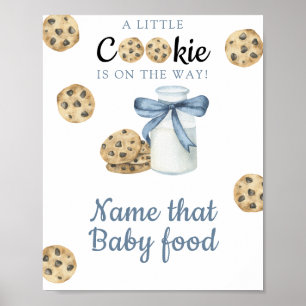 Milch & Kekse Baby Shower Errate das Babynahrungsm Poster