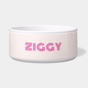 Milch rosa mit Neon rosa Spitzname  Napf