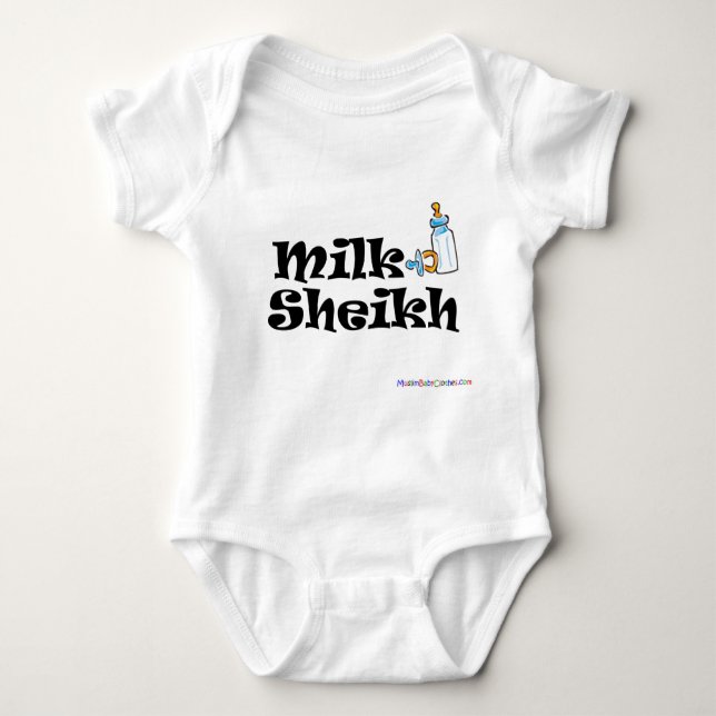Milch-Scheich Baby Strampler (Vorderseite)