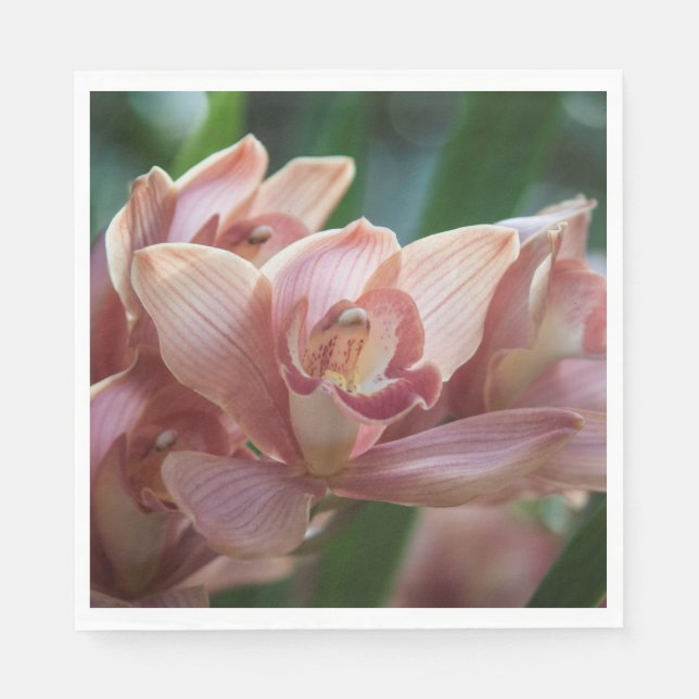 Milch-Tea-Orchidee Serviette (Vorderseite)