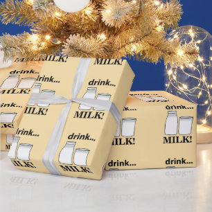 Milch Trinke Milch Geschenkpapier