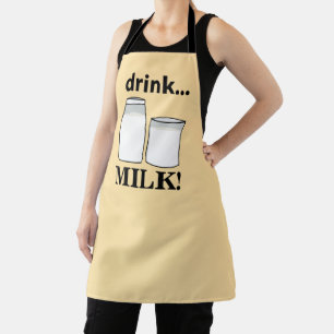 Milch Trinke Milch Schürze