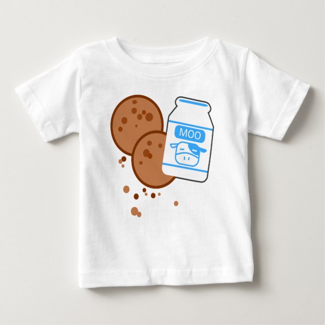 Milch u. Plätzchen Baby T-shirt (Vorderseite)