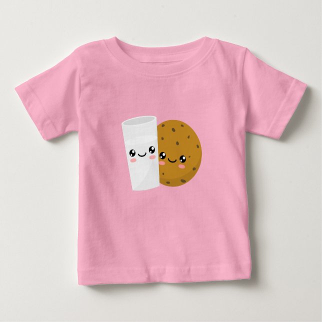 Milch und Cookie Baby T-shirt (Vorderseite)