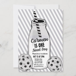 Milch und Cookie Sweet Boy Erstgeburt Einladung