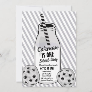 Milch und Cookie Sweet Boy Erstgeburt Einladung