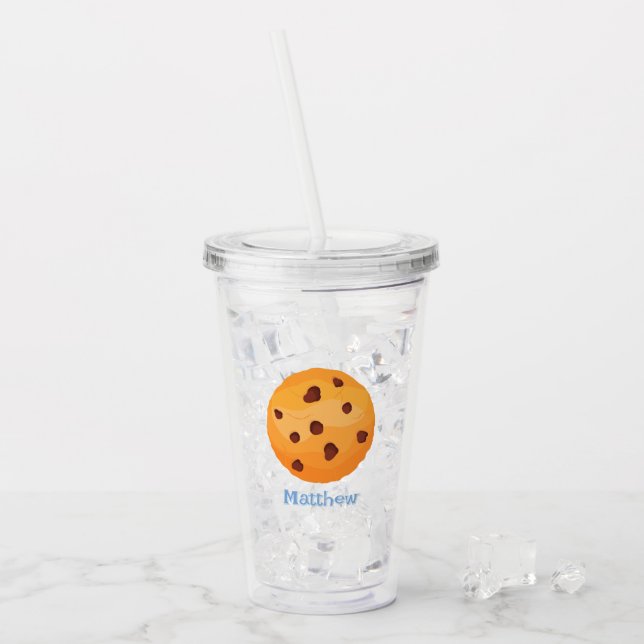 Milch und Cookies Acryltrinkbecher (Vorderseite Ice)