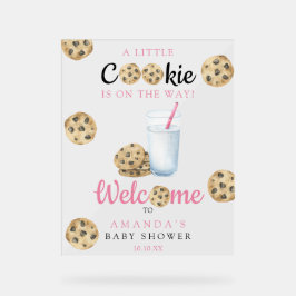Milch und Cookies Begrüßung Baby-Dusche Party Acrylschild