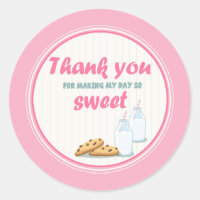 Milch und Cookies Danke Tags Cupcake Toppers