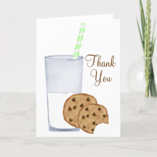 Milch und Cookies Dankeskarte
