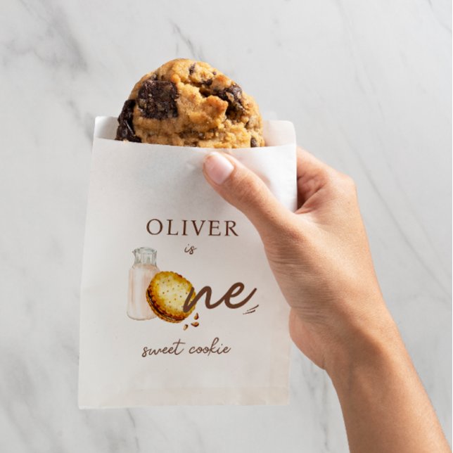 Milch und Cookies Erste Geburtstagsparty Geschenktütchen (Von Creator hochgeladen)