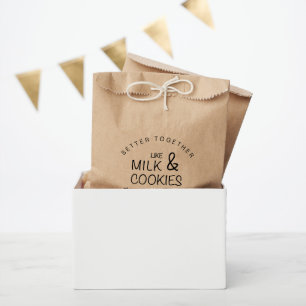 Milch und Cookies Gastgeschenk Hochzeit Bag Geschenktütchen