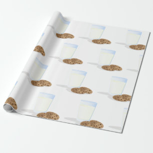 Milch und Cookies Geschenkpapier