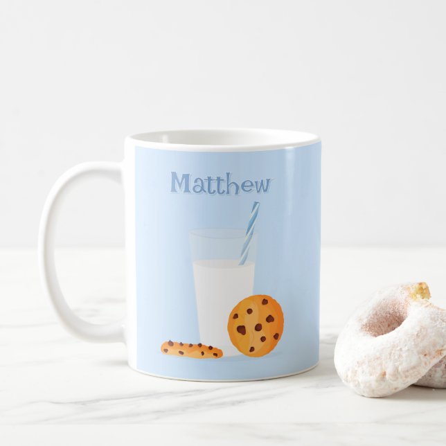 Milch und Cookies Kaffeetasse (Mit Donut)