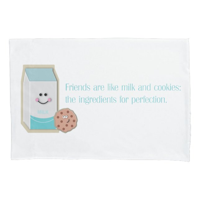 Milch und Cookies Kissenbezug (Vorderseite)