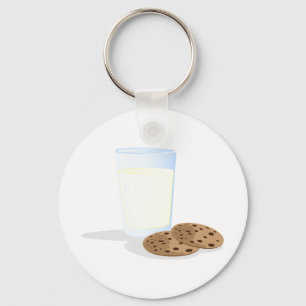 Milch und Cookies Schlüsselanhänger