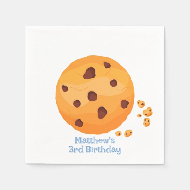 Milch und Cookies Serviette (Vorderseite)