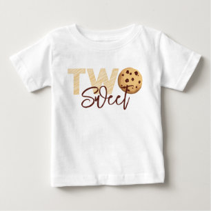Milch und Cookies "Two Sweet" 2. Geburtstag T - Sh Baby T-shirt