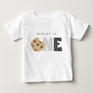 Milch und Cookies zum ersten Geburtstag Baby T-shirt