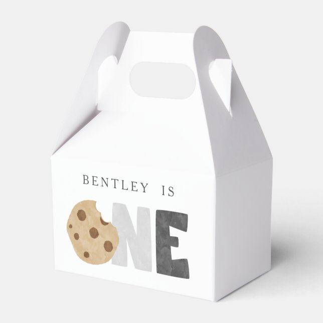 Milch und Cookies zum ersten Geburtstag Geschenkschachtel (Vorderseite)