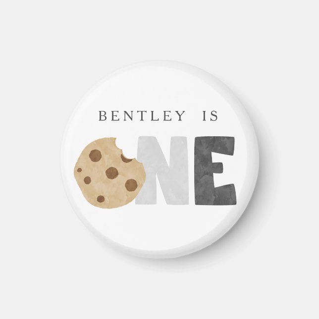 Milch und Cookies zum ersten Geburtstag Magnet (Vorne)