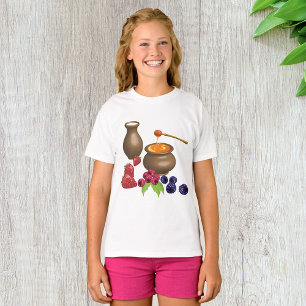 Milch und Honig mit Berries Rustikale Ernährung T-Shirt
