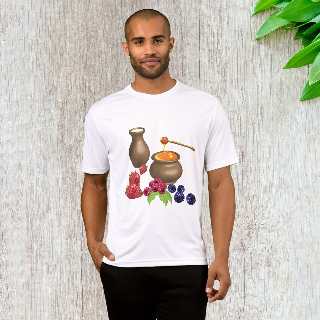 Milch und Honig mit Berries Rustikale Ernährung T-Shirt (Von Creator hochgeladen)