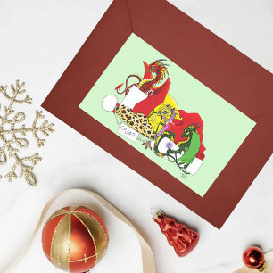 Milch und Kekse des Weihnachtsmanns Rechteckiger Aufkleber