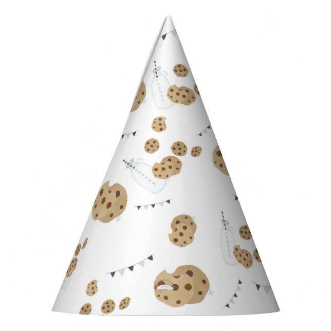 Milch und Kekse zum ersten Geburtstag Partyhütchen (Links)