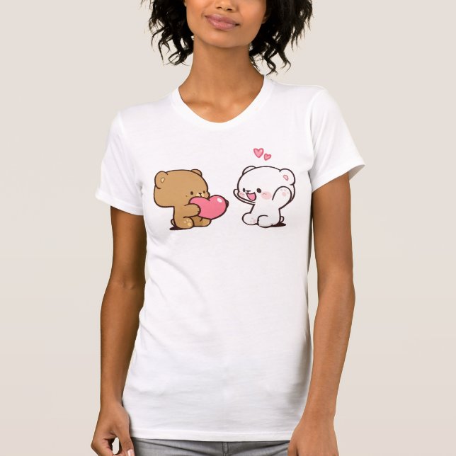 Milch und Mocha-Bär T-Shirt (Vorderseite)