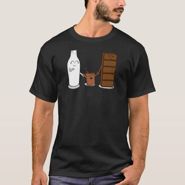 Milch und Schokoladengetränke, gut für den Geist C T-Shirt (Vorderseite)