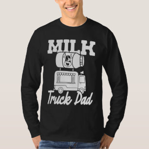 Milch Vater Bauer Kuh Farm Milchwirtschaft Milch L T-Shirt