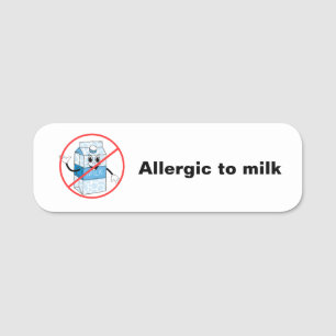 Milchallergie Namensschild