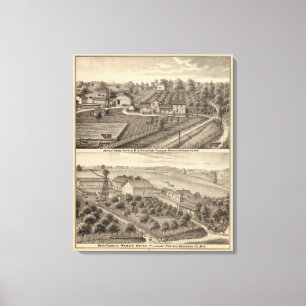 Milchbetriebe der RS Houston und WC White Leinwanddruck